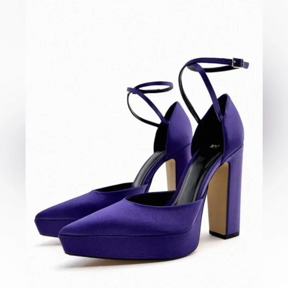 ZARA HEELED PLATFORM SHOES - Picture 6 of 6